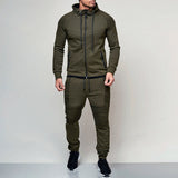 Men's Striped Tracksuit (Hoodie+Joggers)