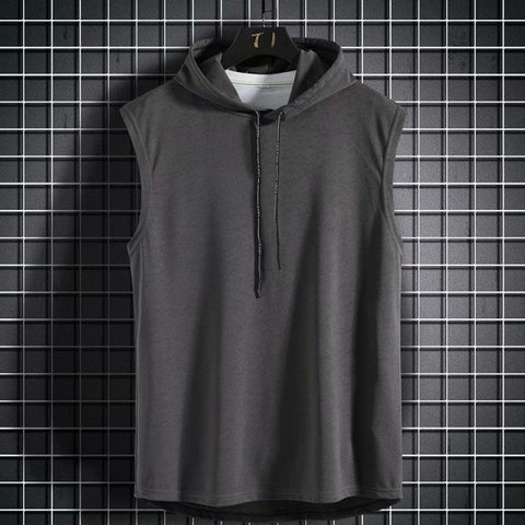 Men's Sleeveless Hooded-Sweatshirt