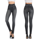 Women's "Jeggings" High Waisted Fake-Jeans