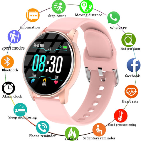 Unisex Smart Round Wrist-Watch (Android)