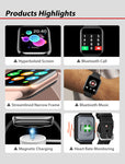 Unisex "Venus" Square Smart Watch (Android)